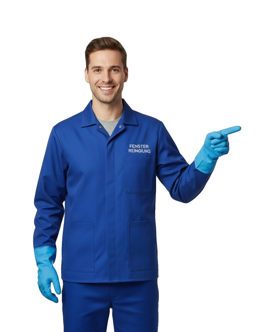 Fensterreinigung Bruchsal Profi bei der Arbeit